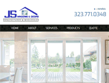 Tablet Screenshot of jswindowscorp.com